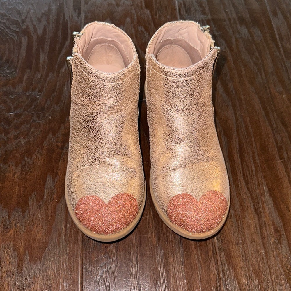 Nina Rose Gold Metallic Boots size 11 Litte Girl